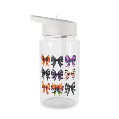 Halloween bows water bottle