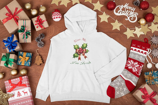 Kiss Me I'm Irish Christmas Hoodie