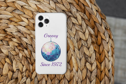 Personalised disco ball themed phone case