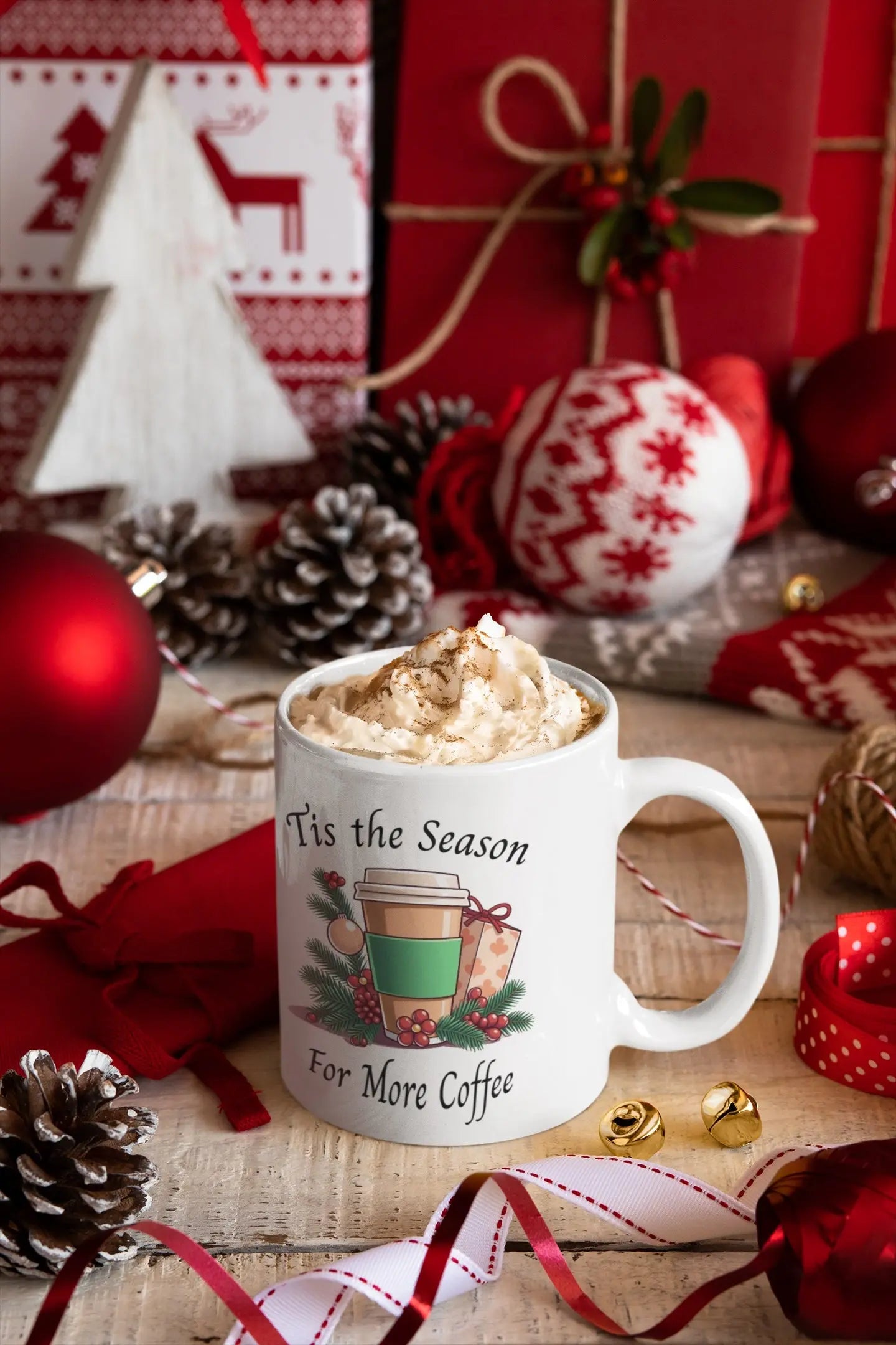 Coffee lovers christmas mug