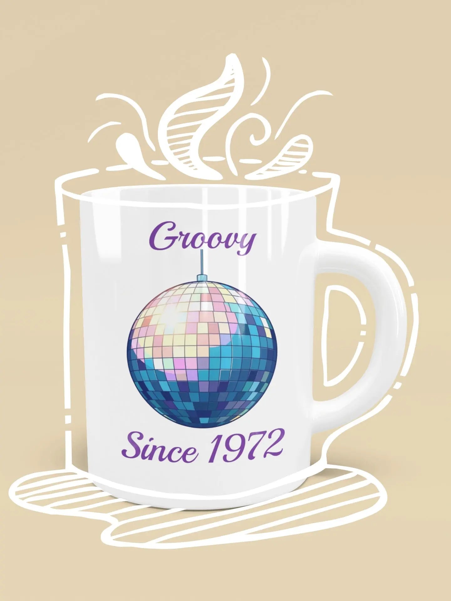 Personalised disco ball mug