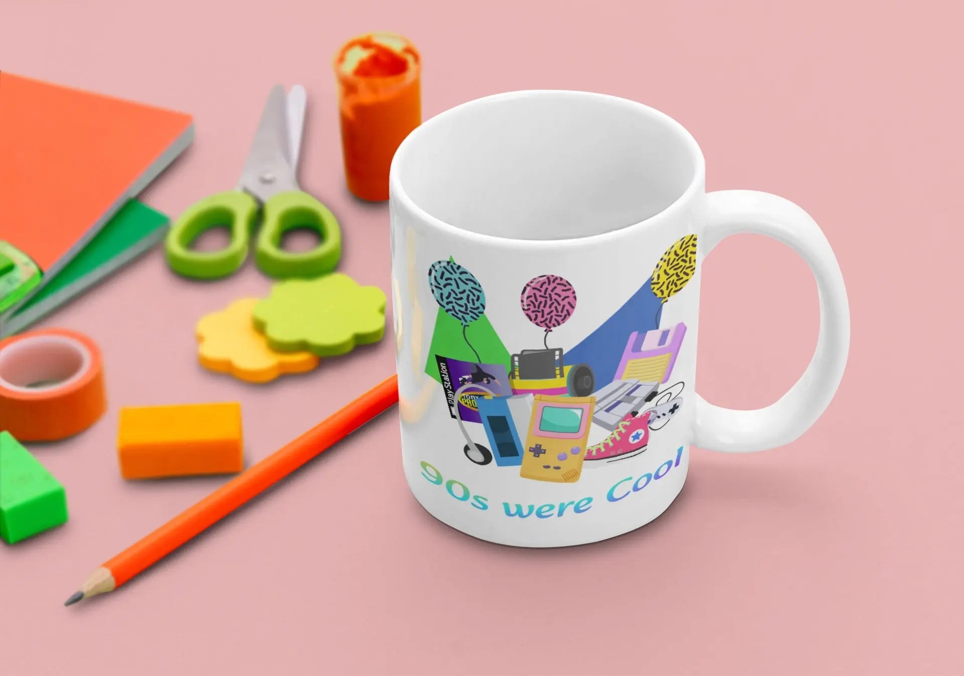 90s themed mug