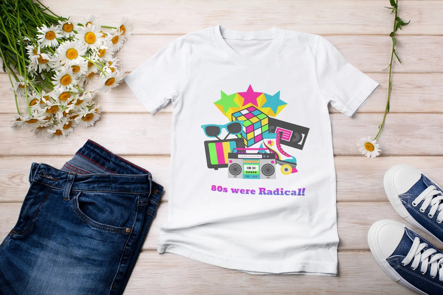 80s themed tshirt