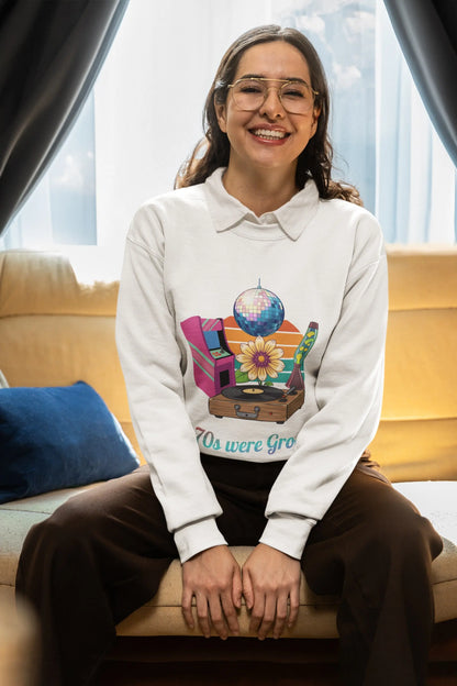 70s themed sweatshirt