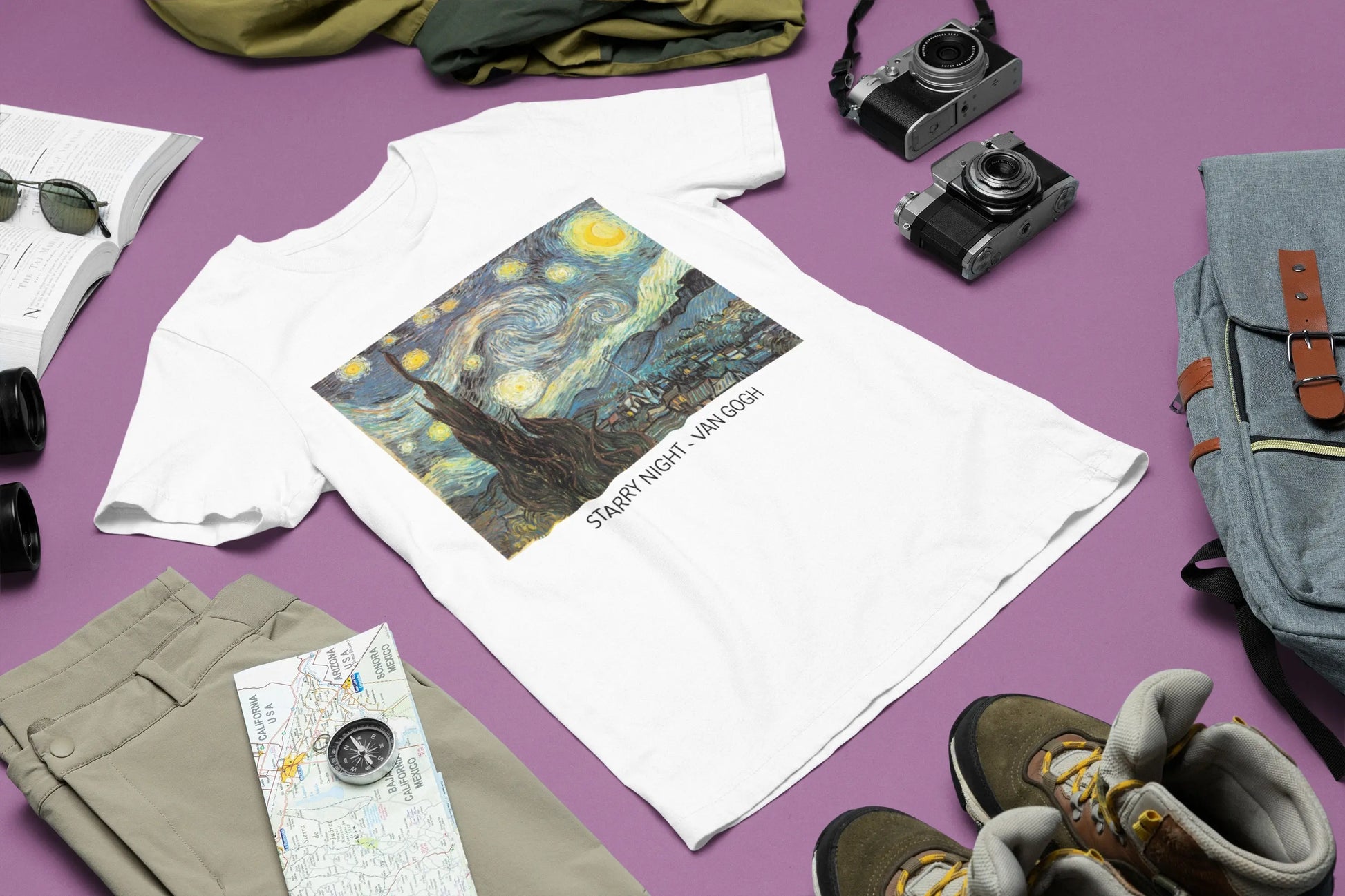 Vincent Van Gogh Starry Night Unisex tshirt