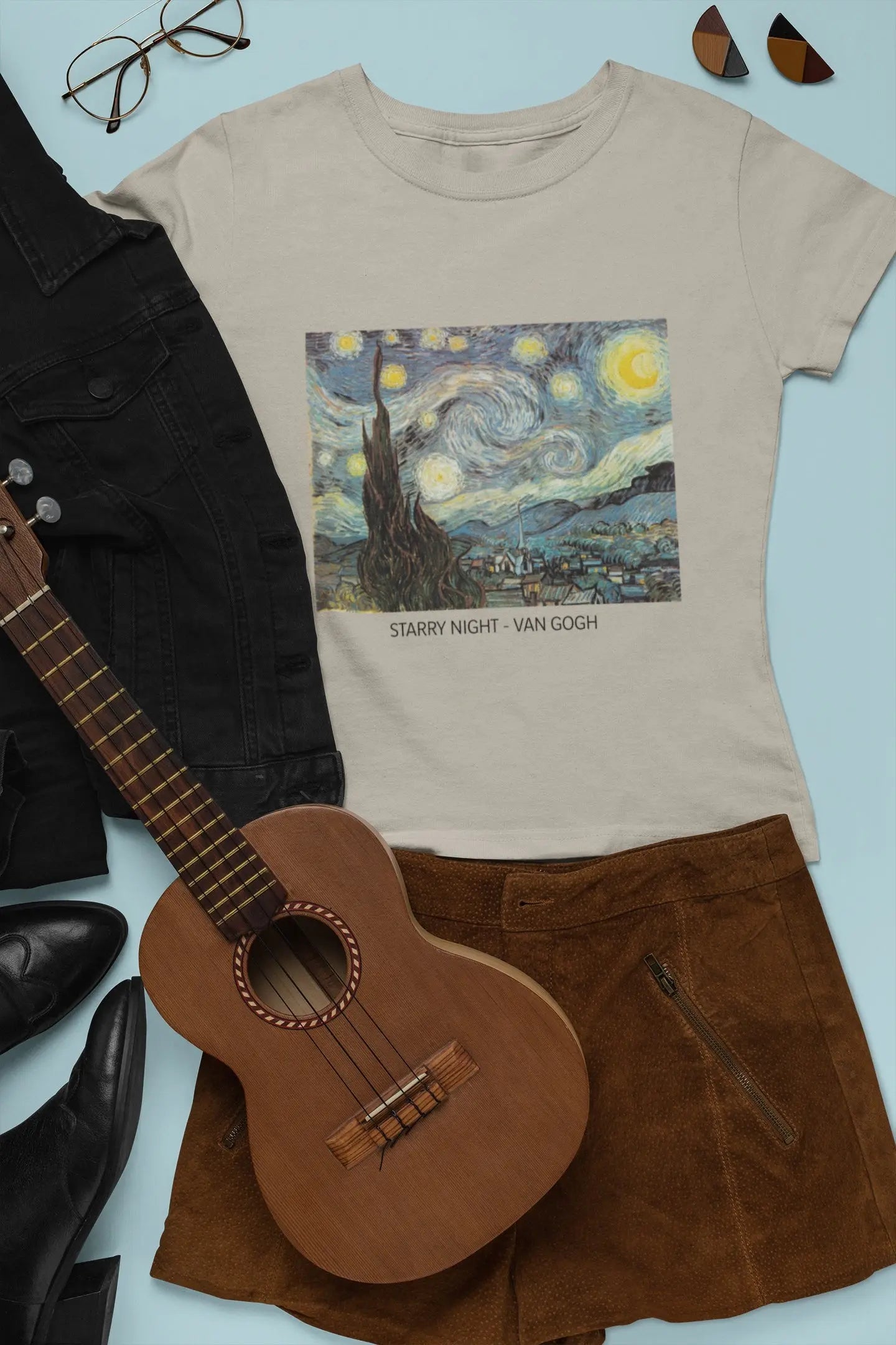 Vincent Van Gogh Starry Night Unisex tshirt