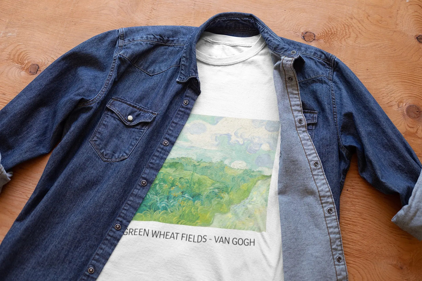 Vincent Van Gogh Wheat Fields Unisex Tshirt