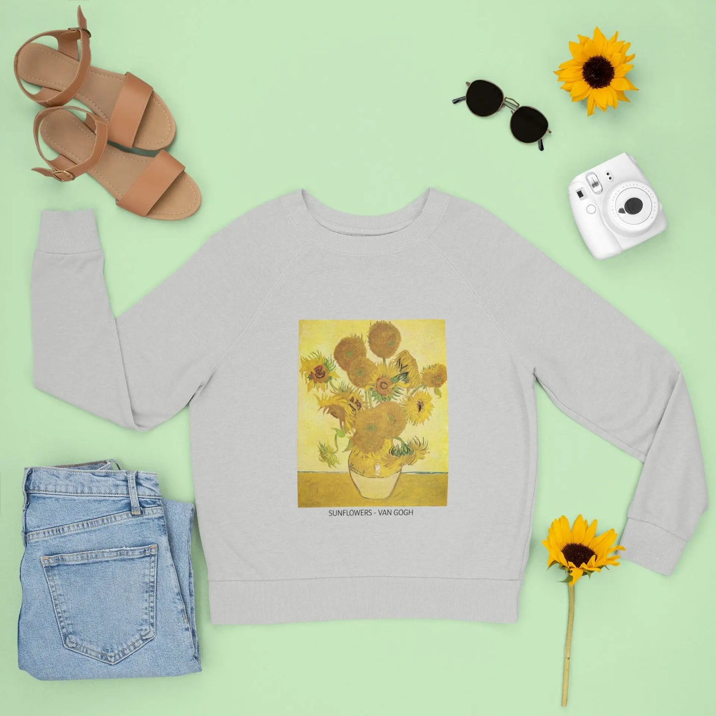 Sweatshirt featuring Van Gogh's Sunflowers