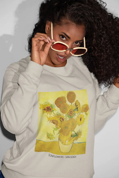 Sweatshirt featuring Van Gogh's Sunflowers