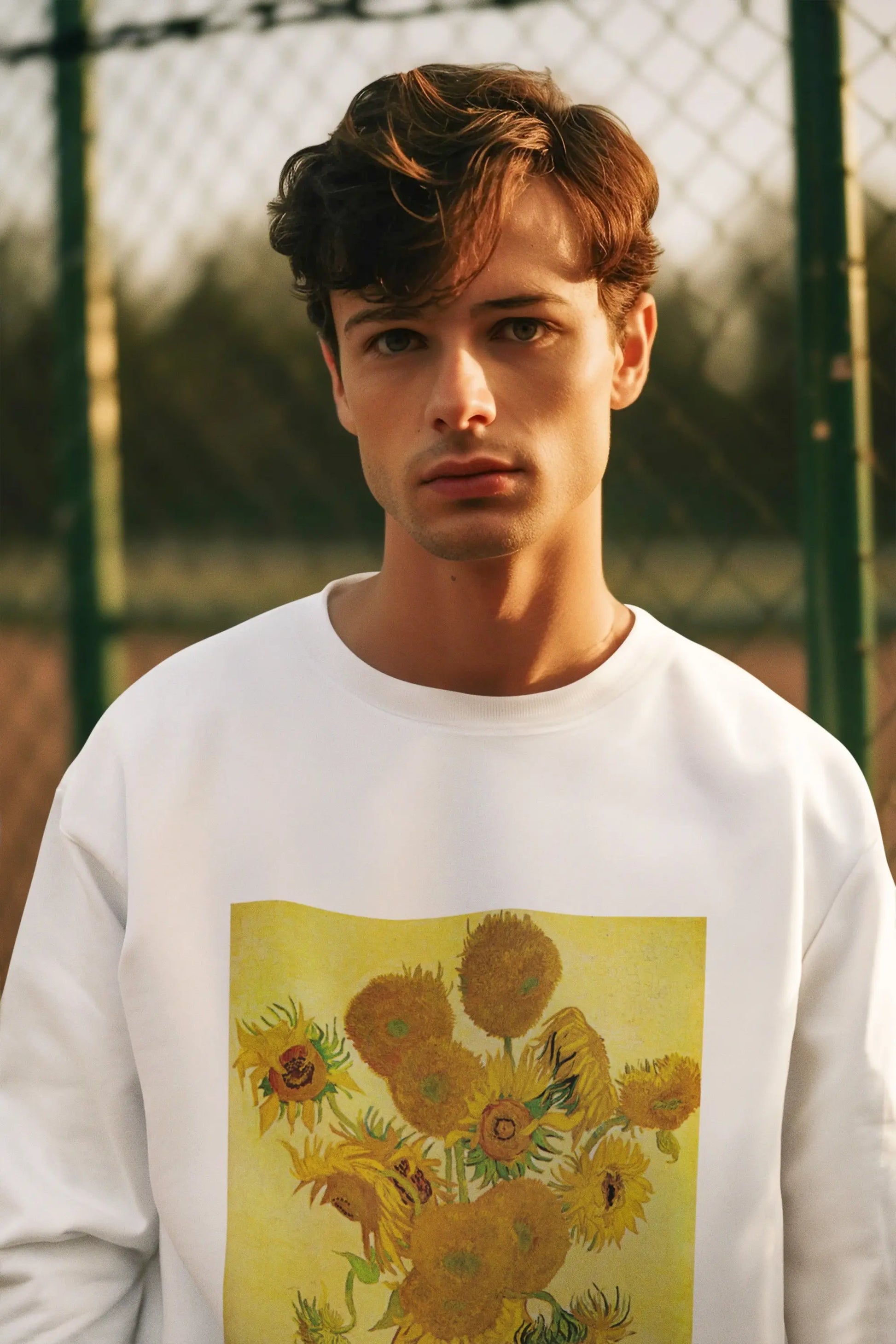 Sweatshirt featuring Van Gogh's Sunflowers