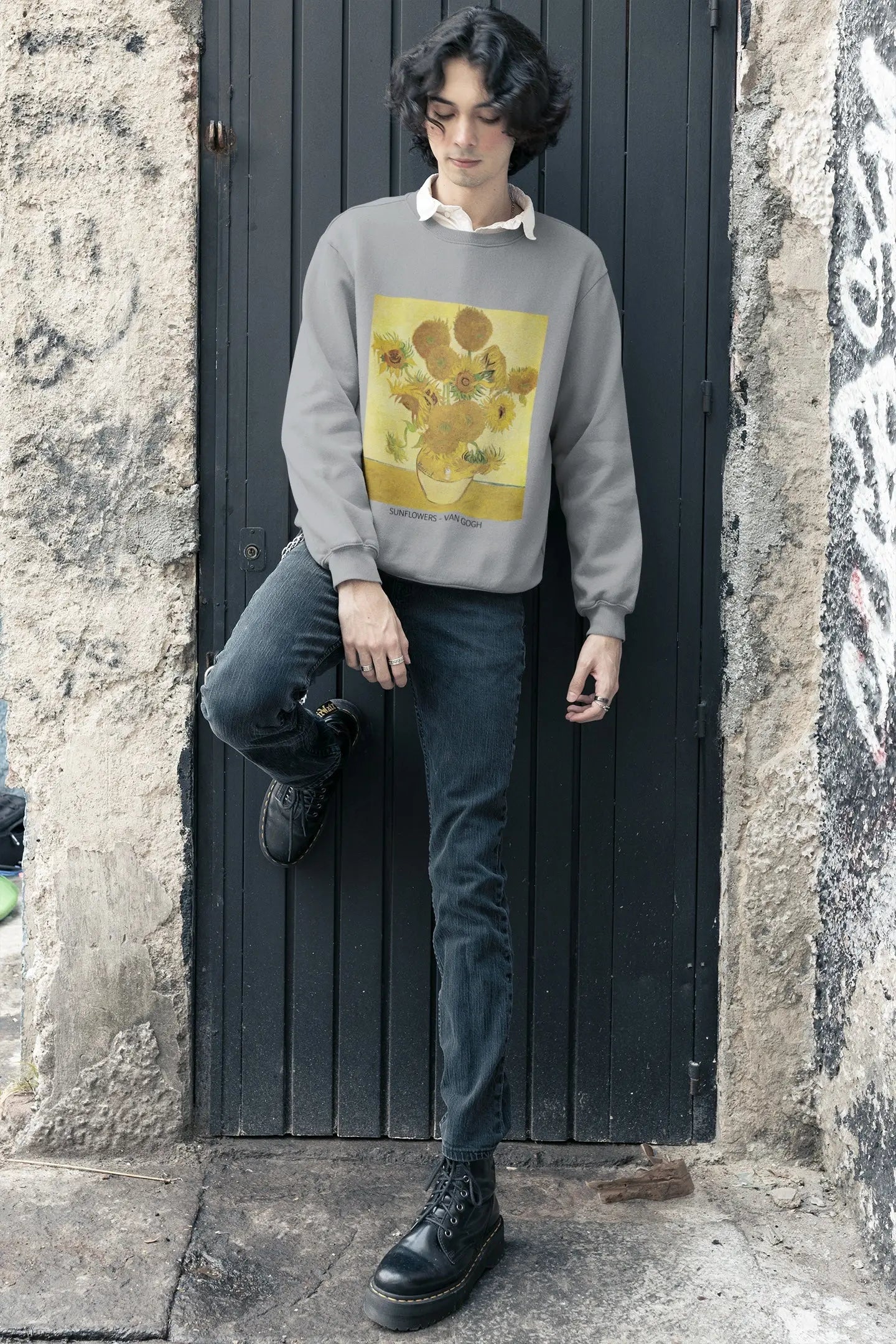 Sweatshirt featuring Van Gogh's Sunflowers