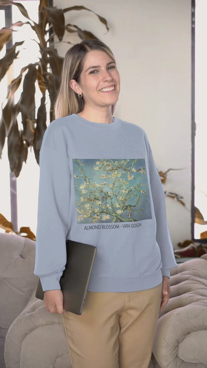 Van Gogh Sweatshirt, Almond Blossom, Unisex