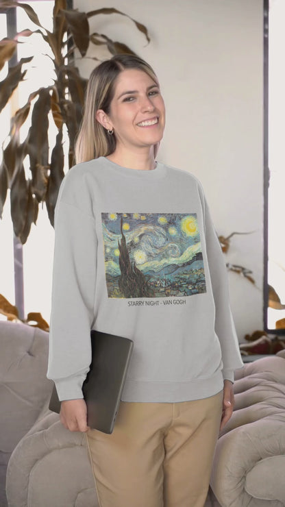 Starry Night Van Gogh Sweatshirt, Unisex