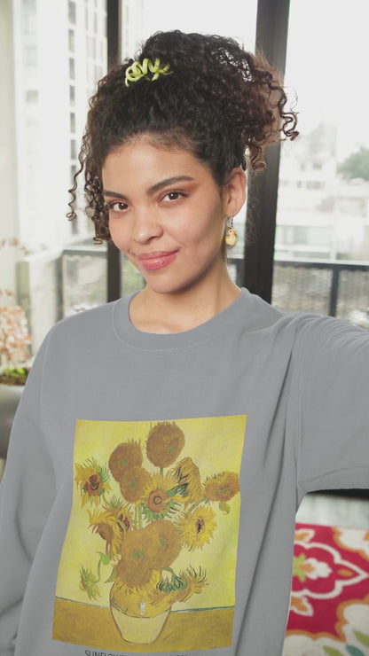 Van Gogh Sweatshirt, Sunflowers - unisex